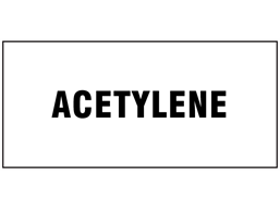 Acetylene pipeline identification label