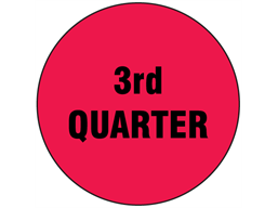 Third quarter inventory date label