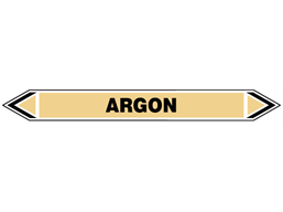 Argon flow marker label.