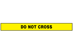 Do not cross barrier tape