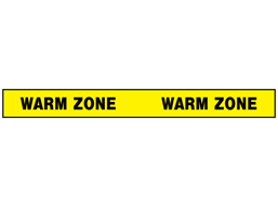 Warm zone barrier tape