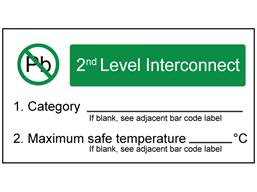 Lead (Pb) free contents, second level interconnect label