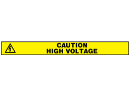 Caution high voltage barrier tape