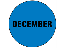 December inventory date label