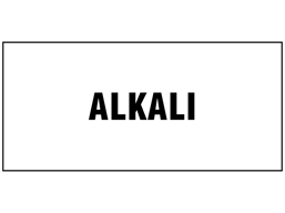 Alkali pipeline identification label