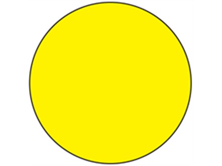 Yellow electrical phase label