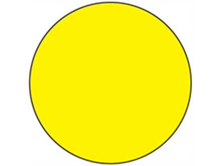 Yellow electrical phase label