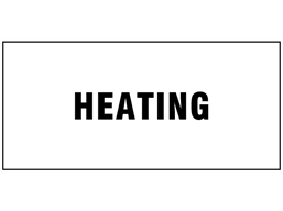 Heating pipeline identification label
