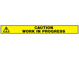 Caution, work in progress barrier tape