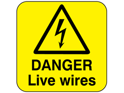 Danger live wires