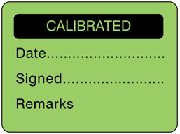 Calibrated fluorescent label