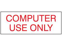 Computer use only