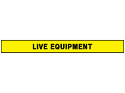 Live equipment barrier tape