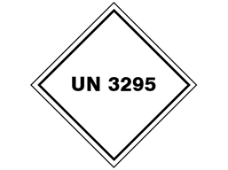 UN 3295 (Hydrocarbons) label.