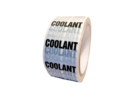 Coolant pipeline identification tape.