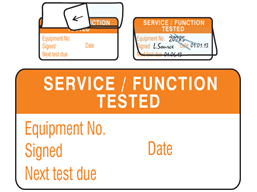Service function tested jumbo write and seal labels.