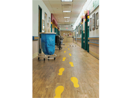 Yellow footprints