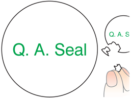 Q. A. Seal label