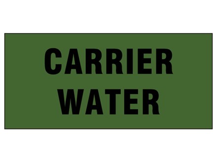Carrier water pipeline identification tape.