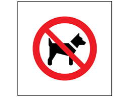 No dogs symbol safety sign.