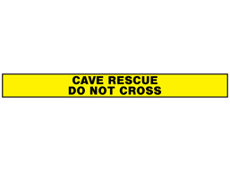 Cave rescue, do not cross barrier tape