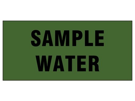 Sample water pipeline identification tape.