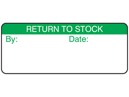 Return to stock label