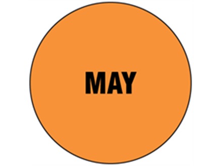 May inventory date label