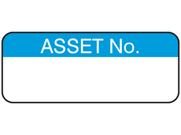 Asset number maintenance label.