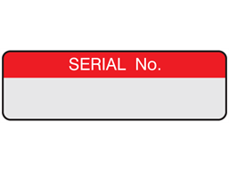 Serial number label