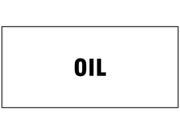 Oil pipeline identification label