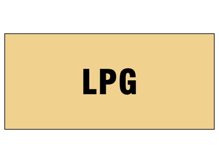 LPG pipeline identification tape.