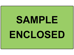 Sample enclosed labels