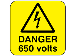 Danger 650 volts