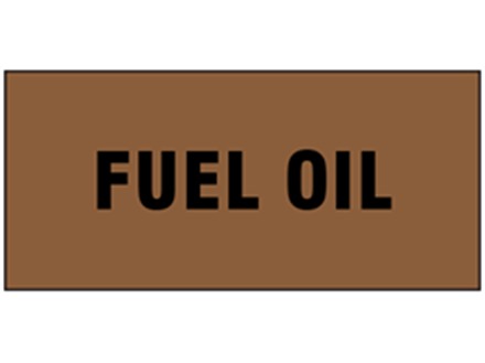 Fuel oil pipeline identification tape.