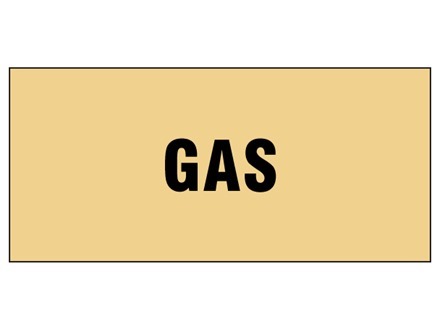 Gas pipeline identification tape.