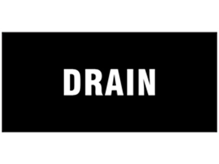 Drain pipeline identification tape.