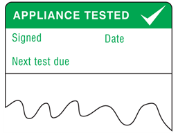 Appliance tested cable wrap label