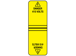 Danger 415 volts cable wrap label