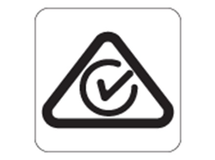 RCM01 Regulatory compliance mark labels.