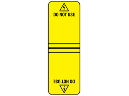 Do not use cable wrap label