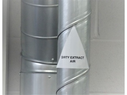 Dirty Extract Air (with text) Label.