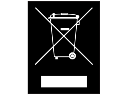 RoHS WEEE disposal symbol (500) label 