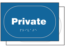 Private sign.