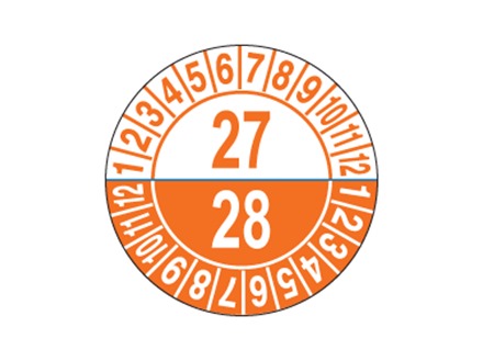 Inspection 27/28 and month label