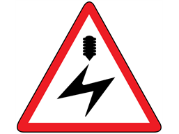 Overhead electrical cable sign