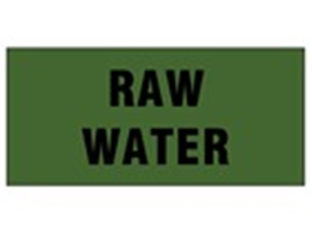 Raw water pipeline identification tape.