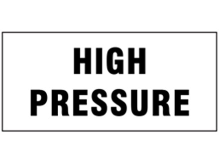 High pressure pipeline identification tape.