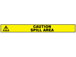 Caution spill area barrier tape