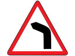 Bend to the left sign